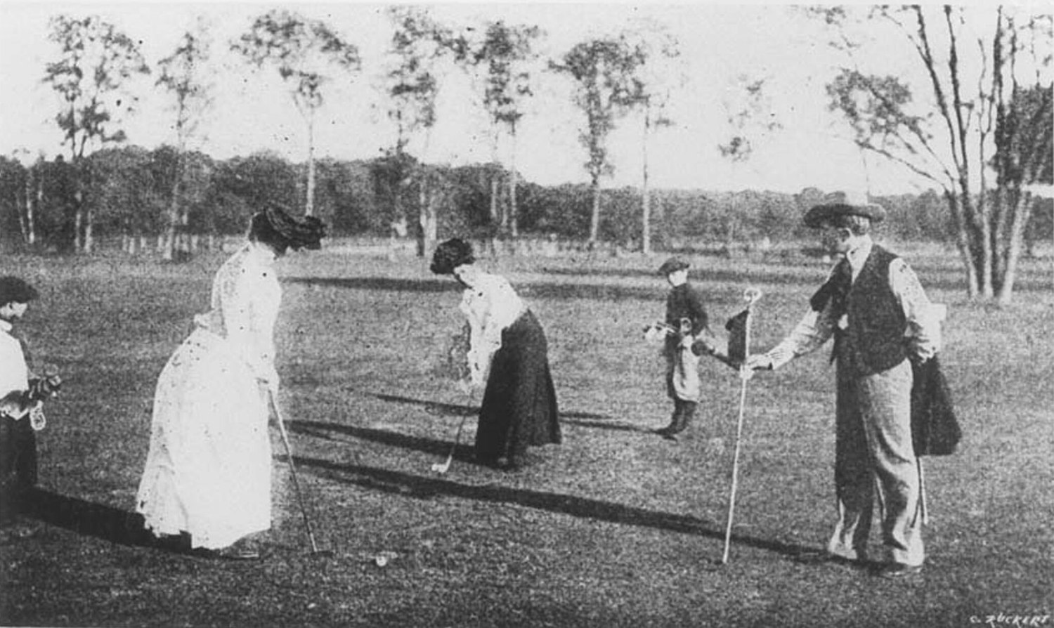 Epreuve de golf en 1900 (Jeanne Froment-Meurice)