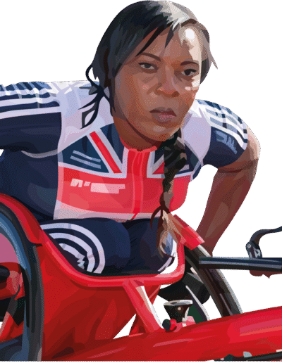 Anne Wafula prêt à partir pour une course